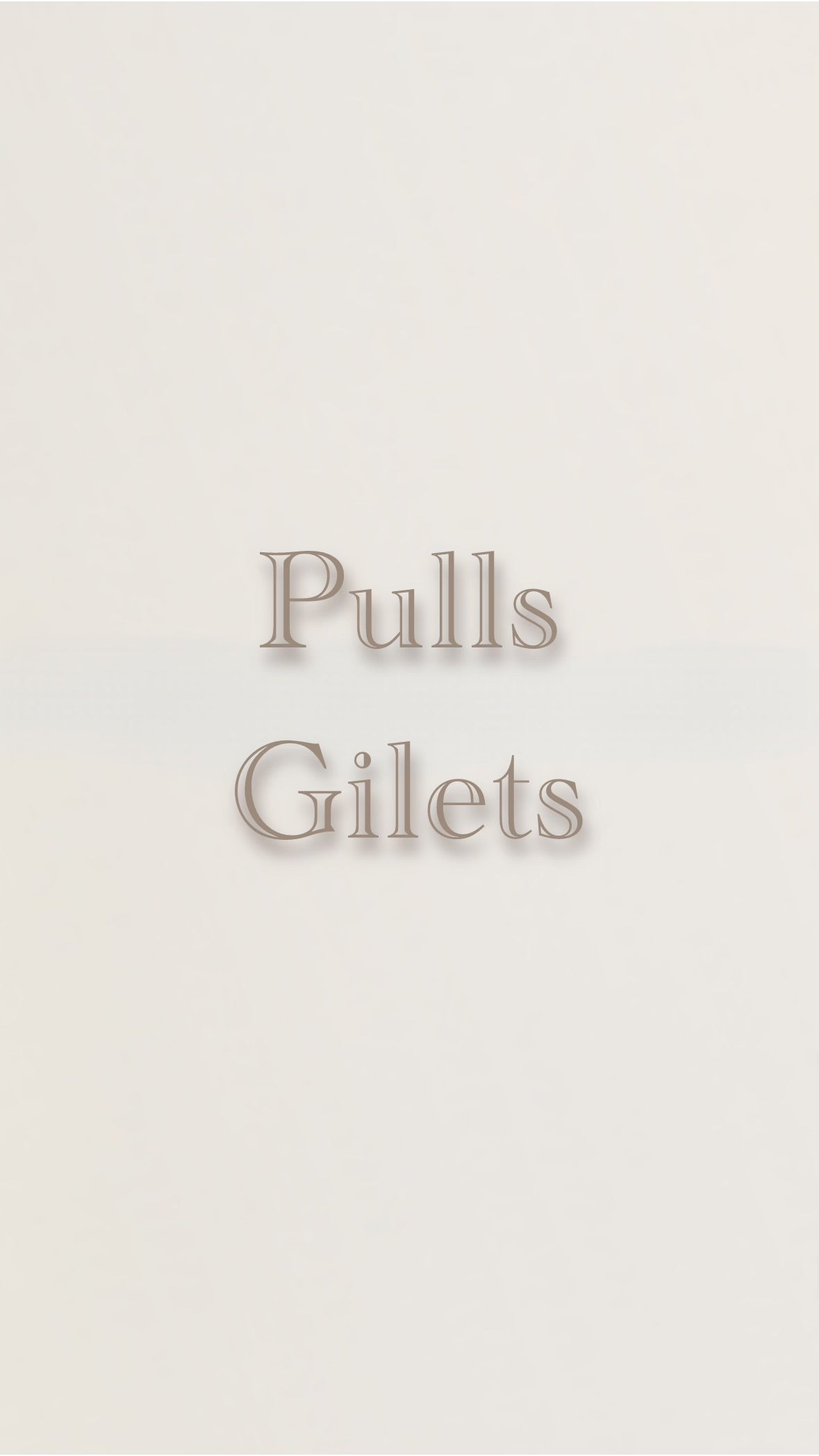 Pulls / Gilets