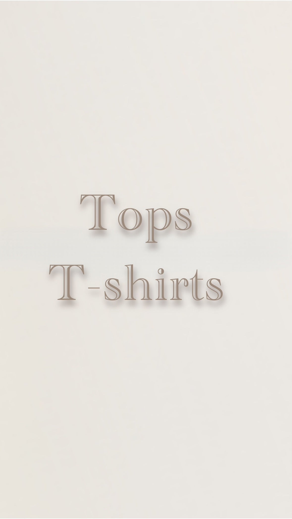 Tops / T-shirts