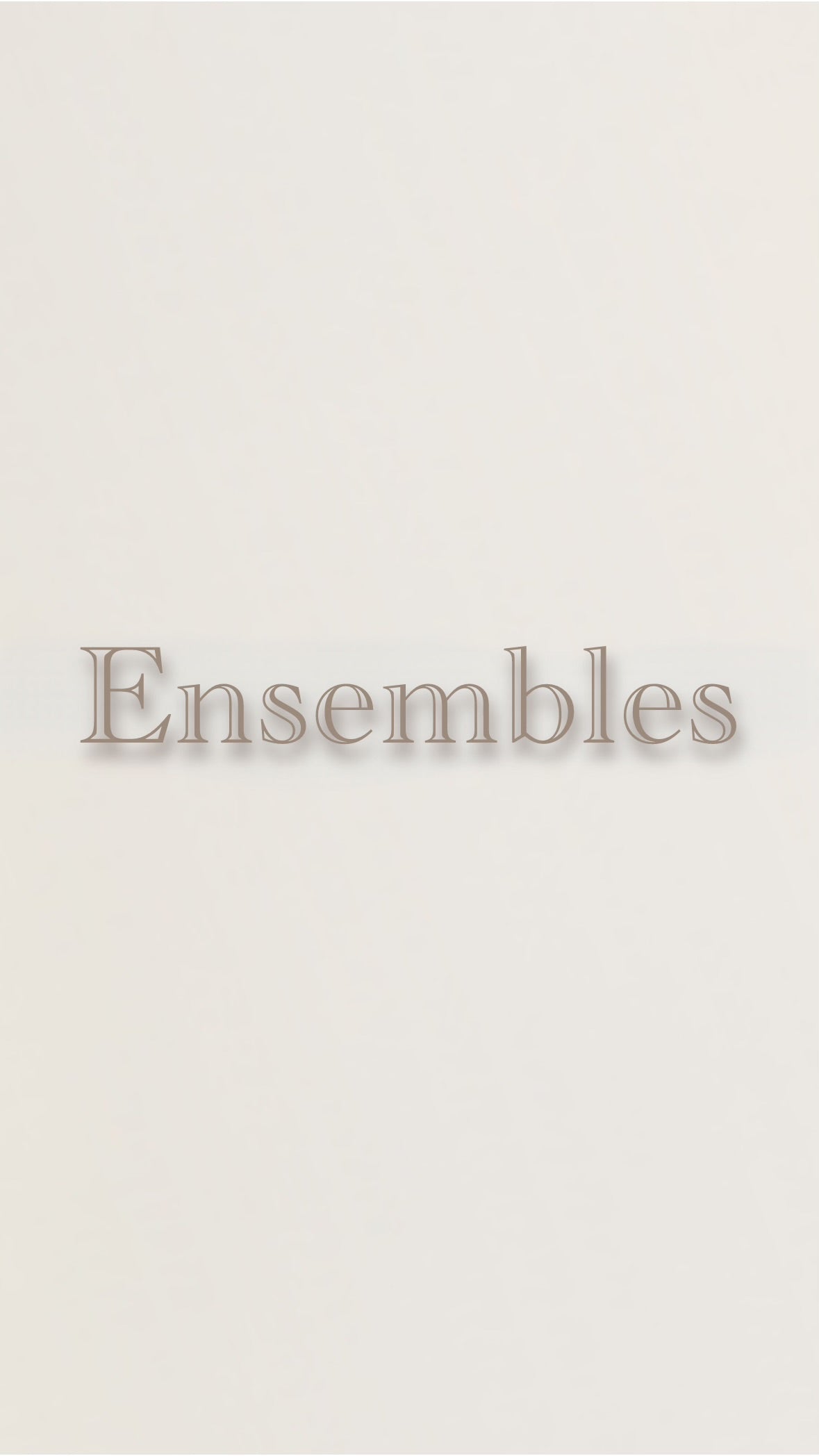 Ensembles
