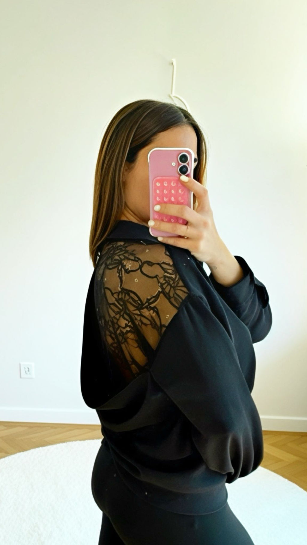 Chemise détail dentelle-MAYANE