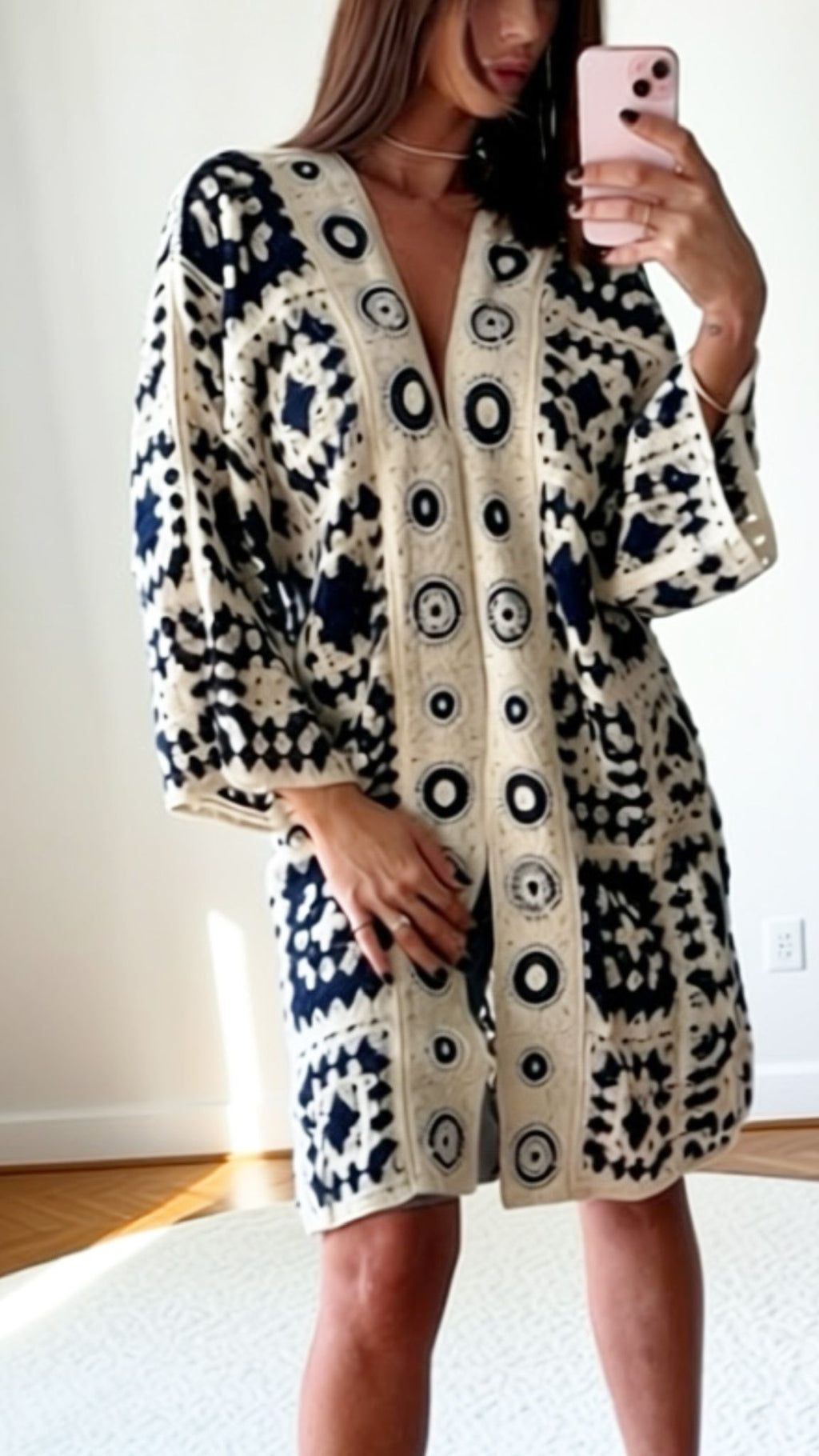 Veste crochet ajouré-LYA