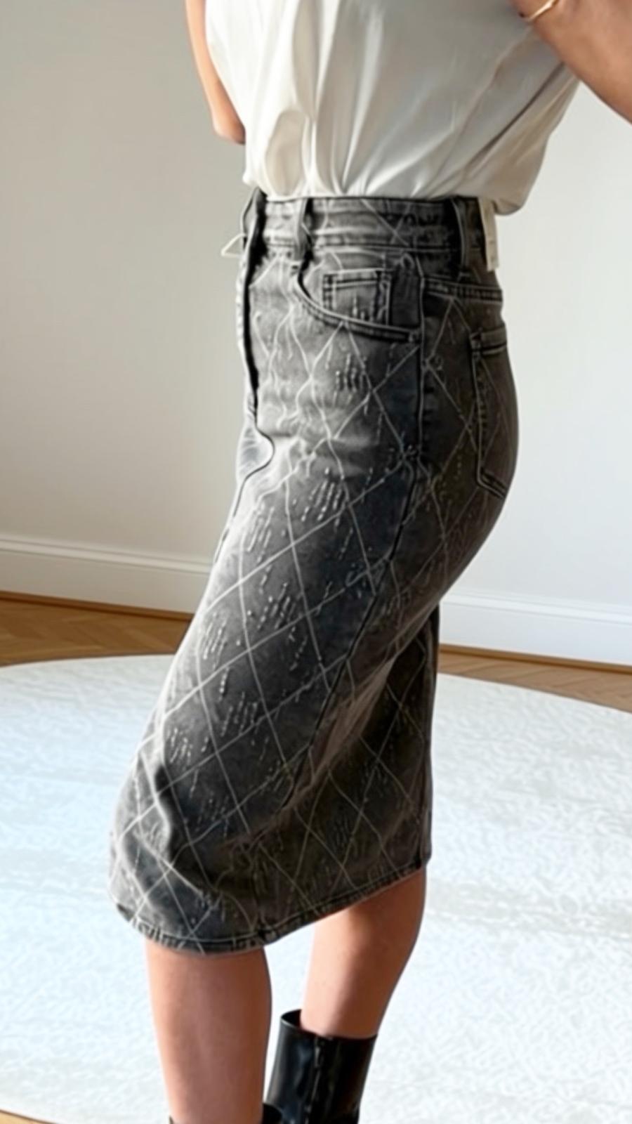 Jupe en jean's-LAURA