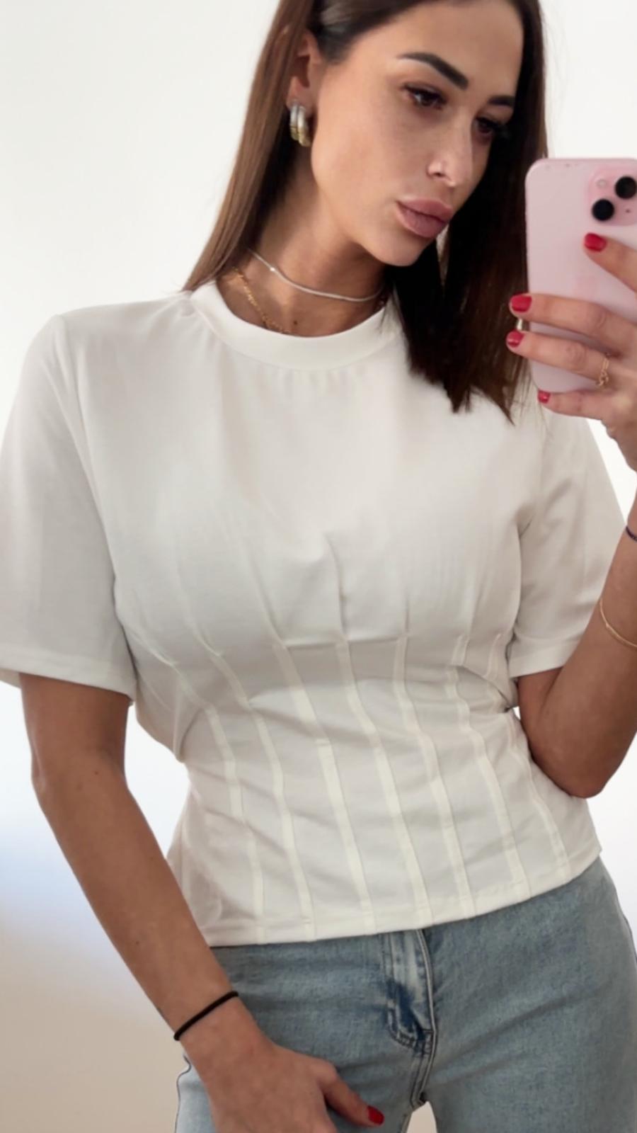 T-shirt croisé-AMBRE