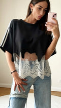 T-shirt dentelle-ALEX