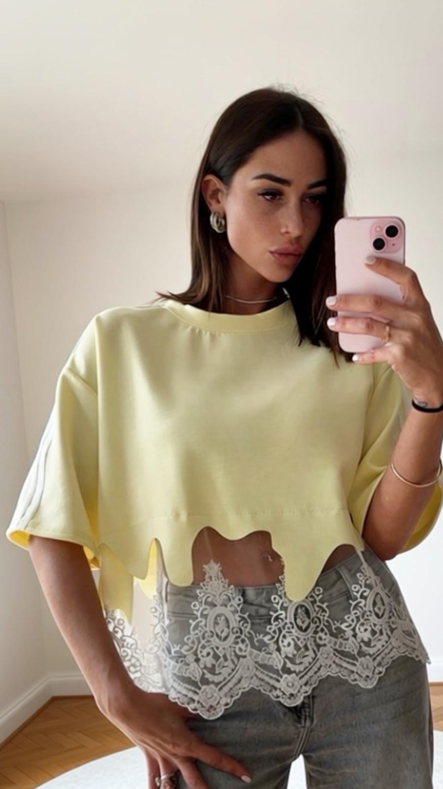 T-shirt dentelle-ALEX