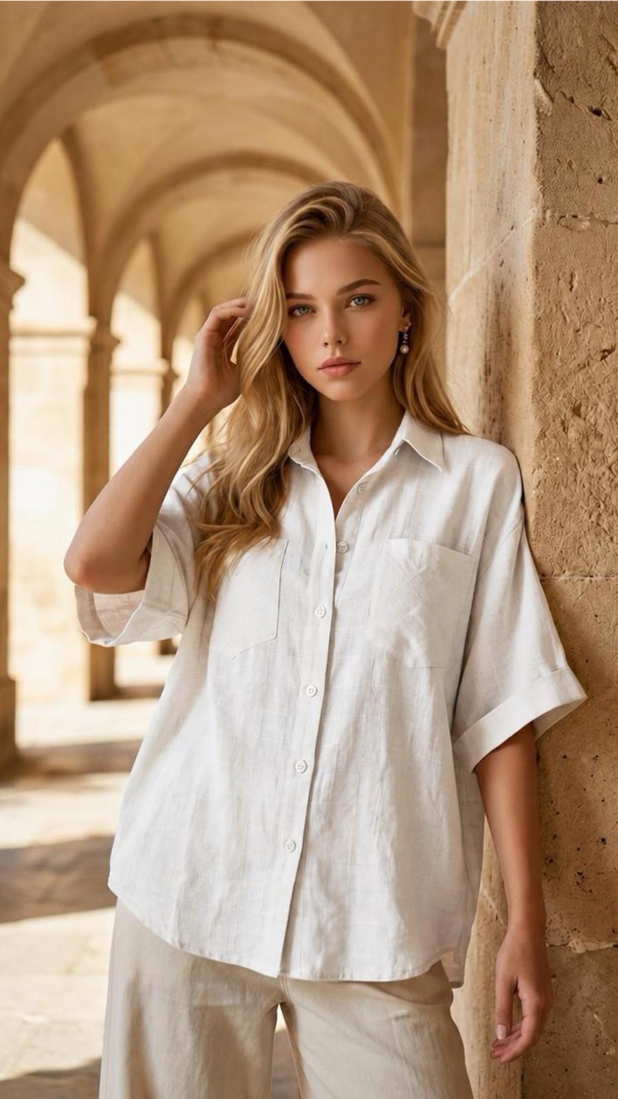 Chemise oeillet-VEYA